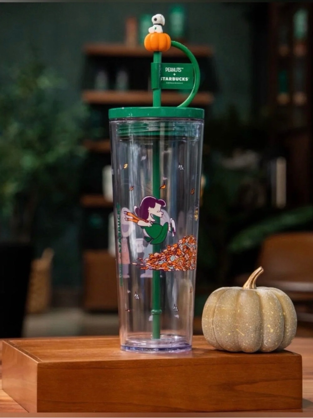 Starbucks X Peanuts Collab The Great Pumpkin 24 Ounce Cold Cup Tumbler